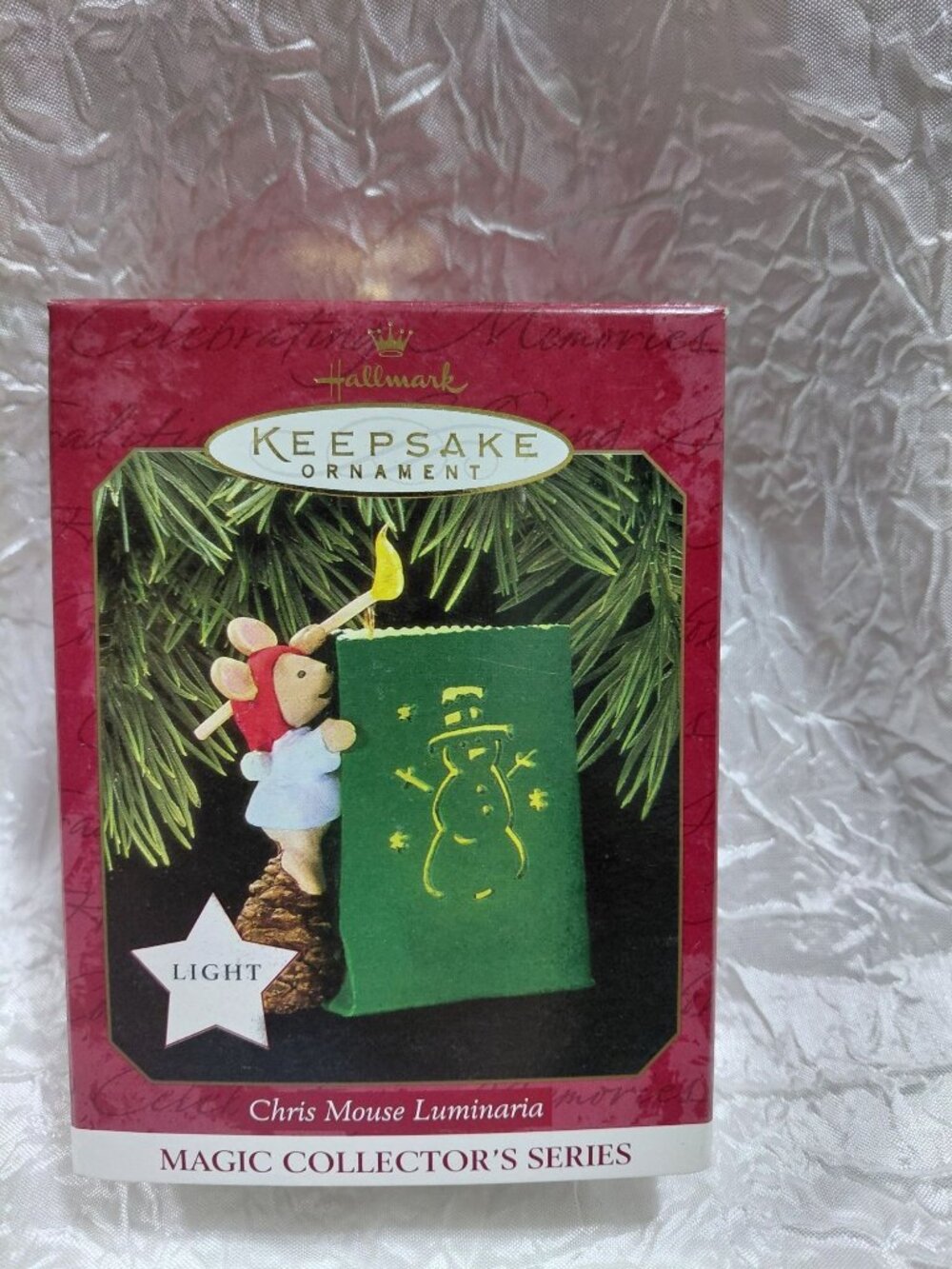 NOB Chris Mouse Luminaria Keepsake Ornament Magic Collectors Series Light-Up